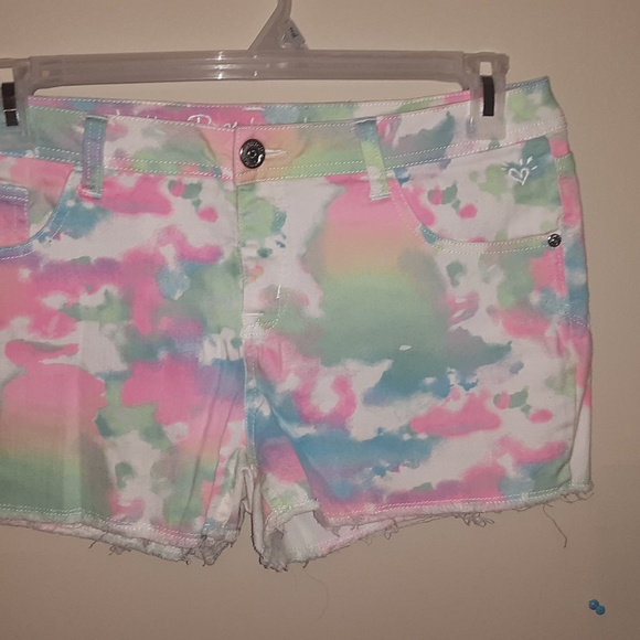 Justice tie dyed shorts size 18 1/2 GUC - Picture 4 of 7